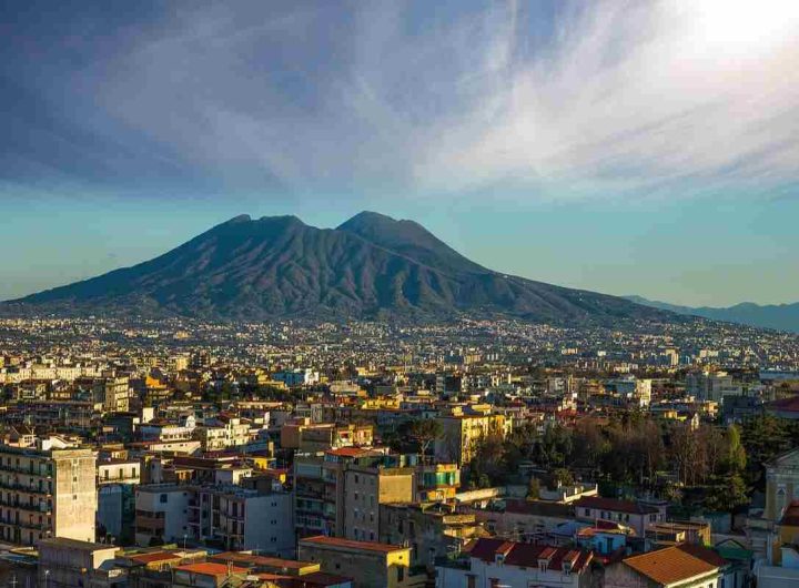 Naples' Panoramic with volcano